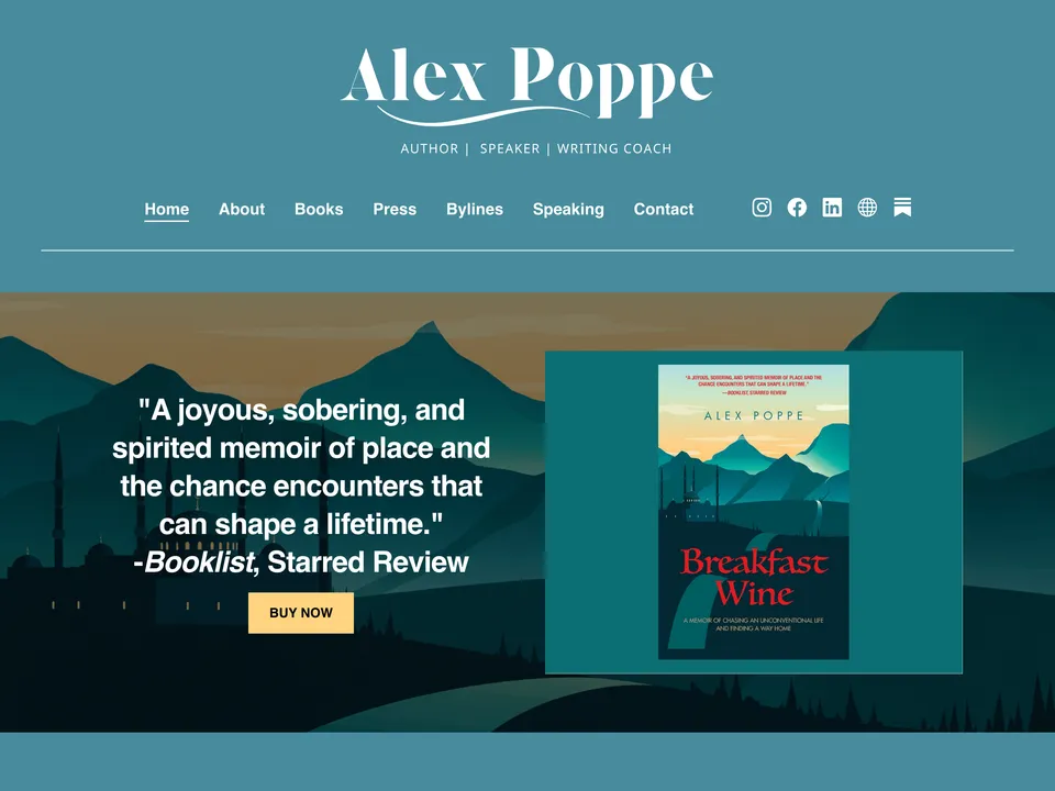 Alex Poppe's author website