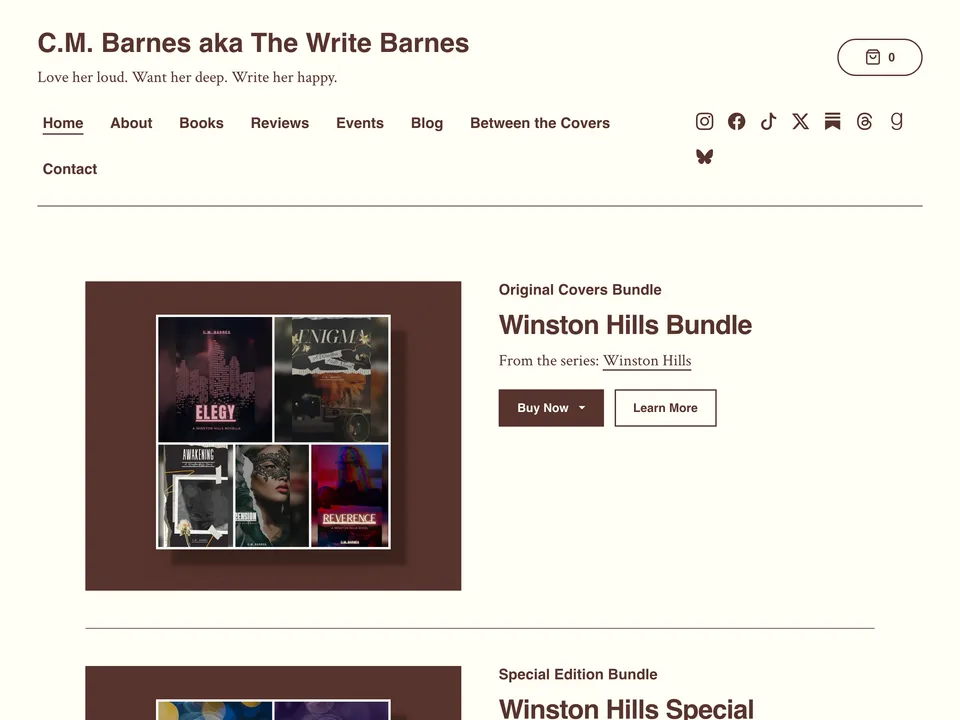 C.M. Barnes's author website
