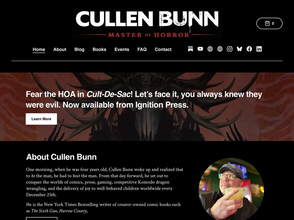 Cullen Bunn's author website