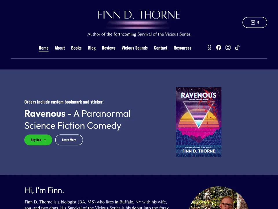 Finn D. Thorne's author website