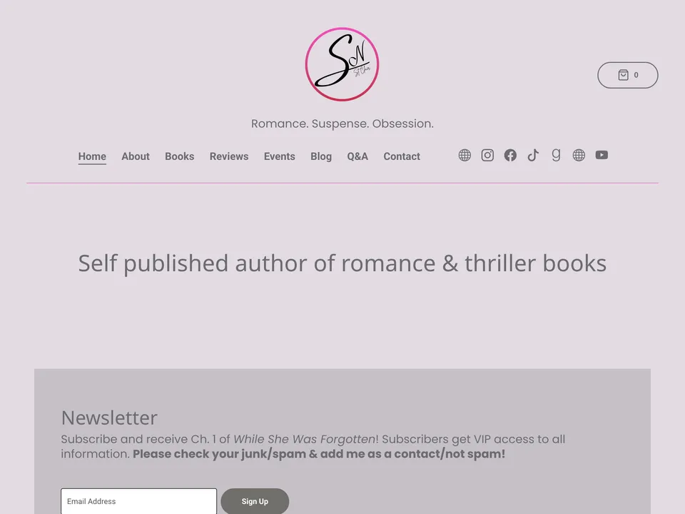 S.N. St Clair's author website