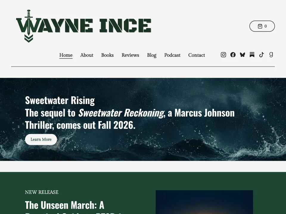 Wayne Ince's author website