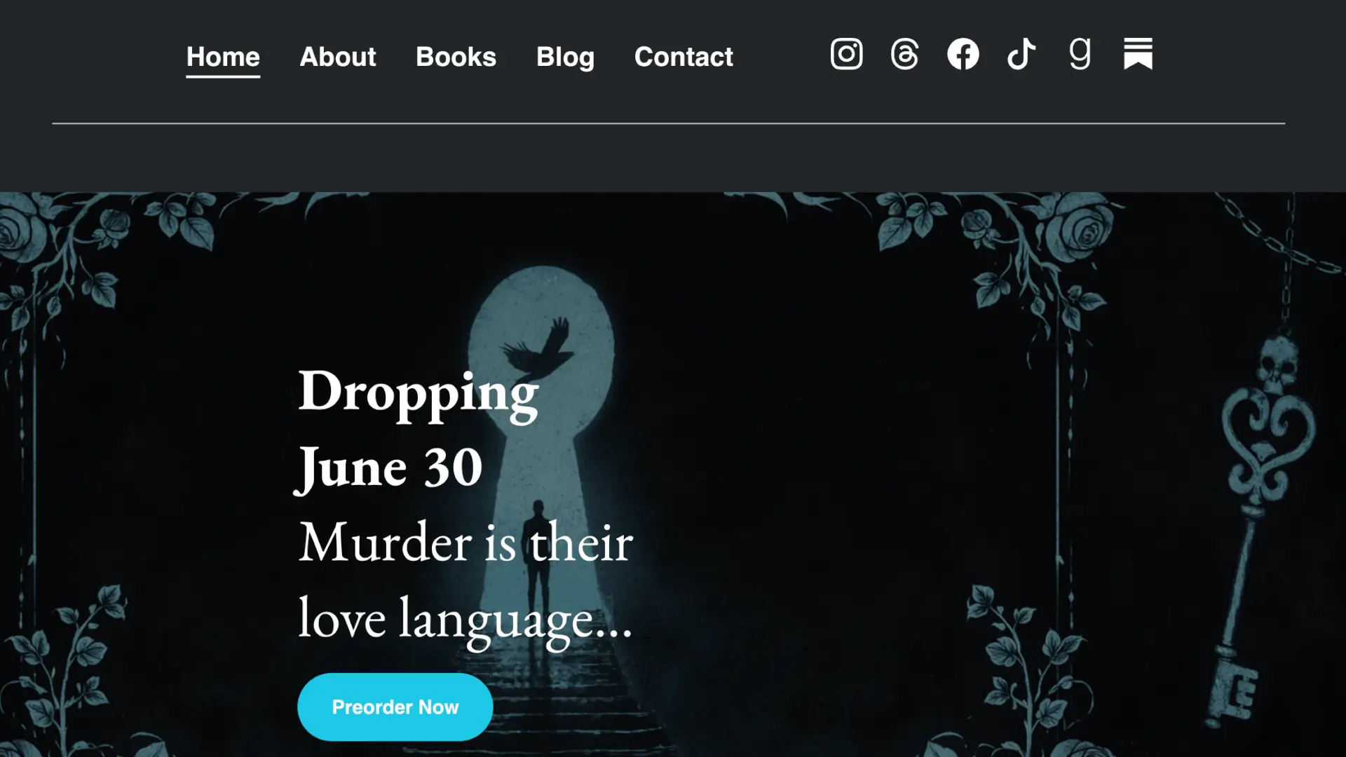 Author websites built with Tertulia for Authors