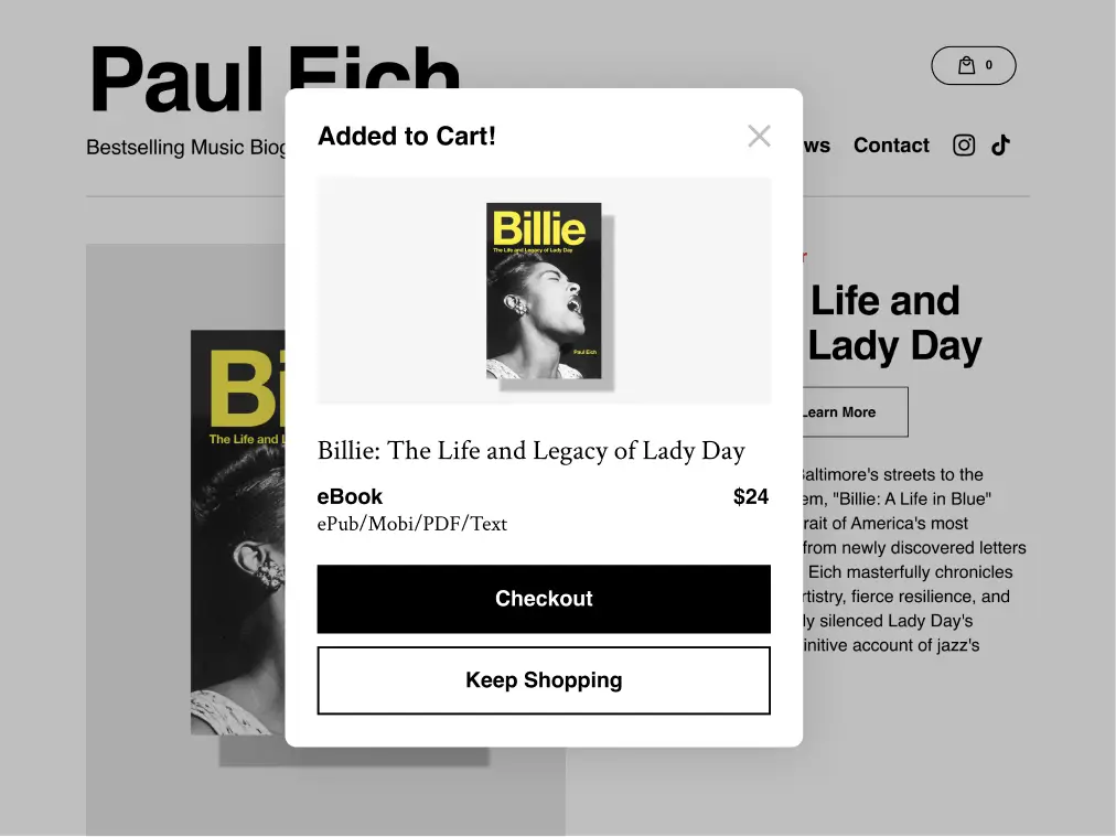 eCommerce dashboard