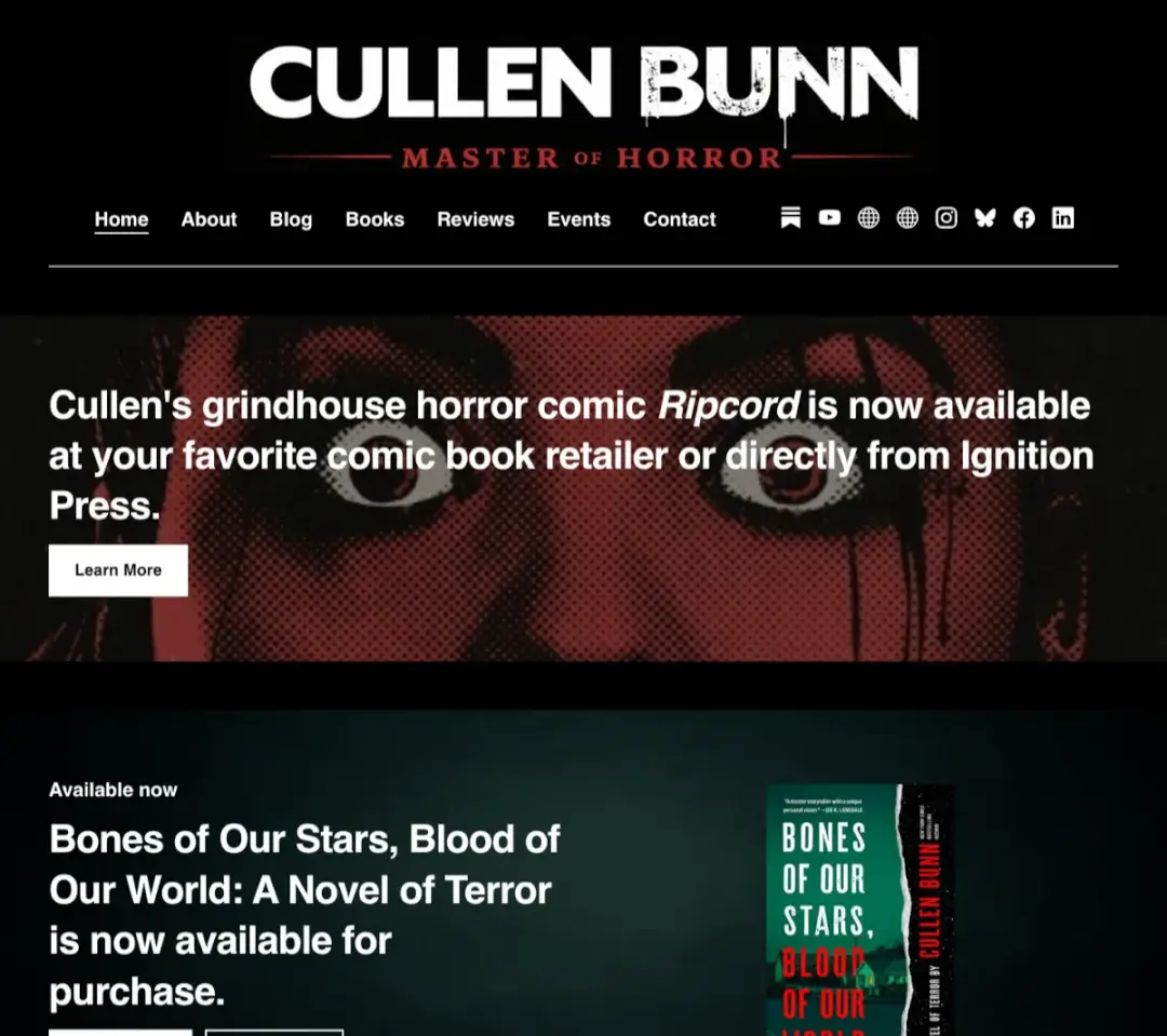 Cullen Bunn's website