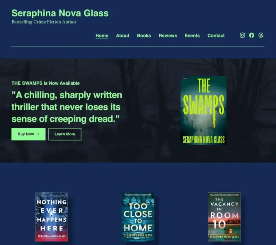 Seraphina Nova Glass's website